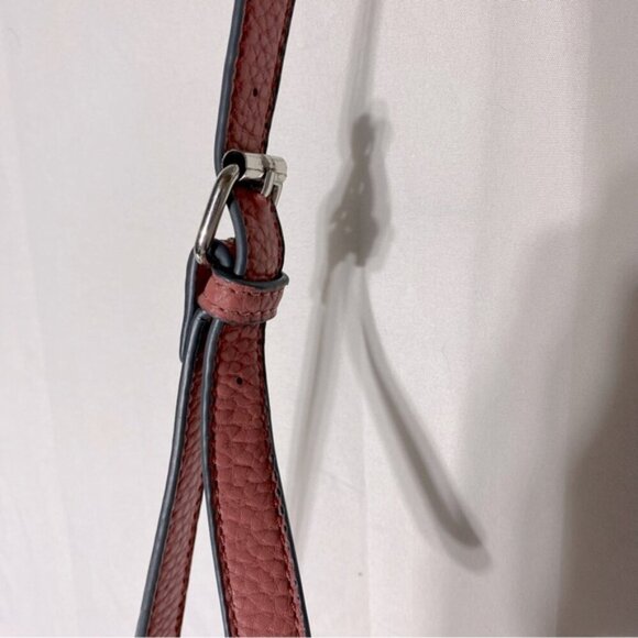 JustFab Pink Faux Pebbled Leather Mini Duffel Bag Cross Body Shoulder Bag Purse - Picture 11 of 13